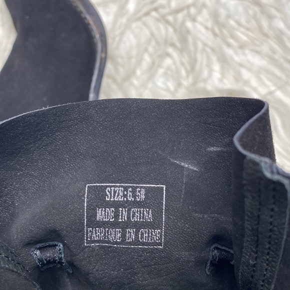 Jeffrey Campbell La Forge black block heel suede tassel boots - Picture 9 of 10